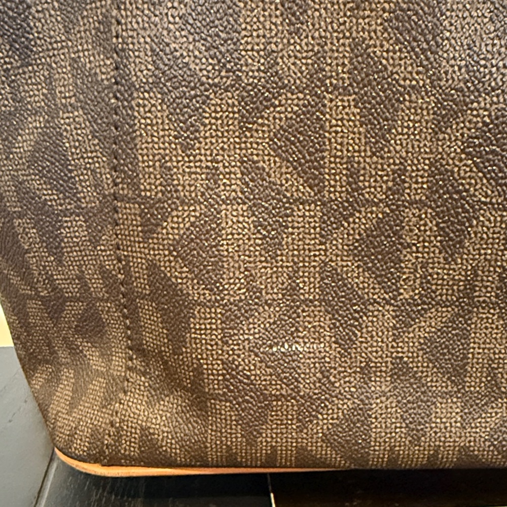 Michael Kors Dark Brown Signature Tote - Picture 4 of 13